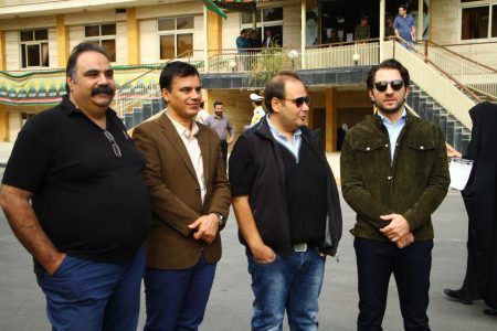 بهرام رادان، رضا داوودنژاد، احمد احمدی و علی کاظمی در مراسم امحای محصولات قاچاق